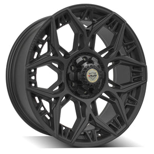 4Play Sport Series 4PS60 Satin Black Wheel 22x9.0 0 6x135|6x139.7mm 106.1mm