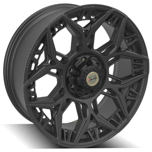 4Play Sport Series 4PS60 Satin Black Wheel 22x9.0 0 6x135|6x139.7mm 106.1mm