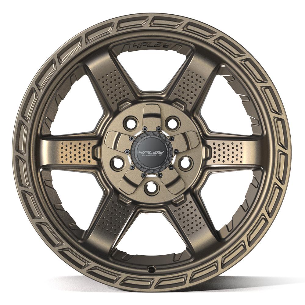 4Play 4PS63 Satin Bronze 17x9 -6 5x127|5x139.7mm 87.1mm - Wheelwiz