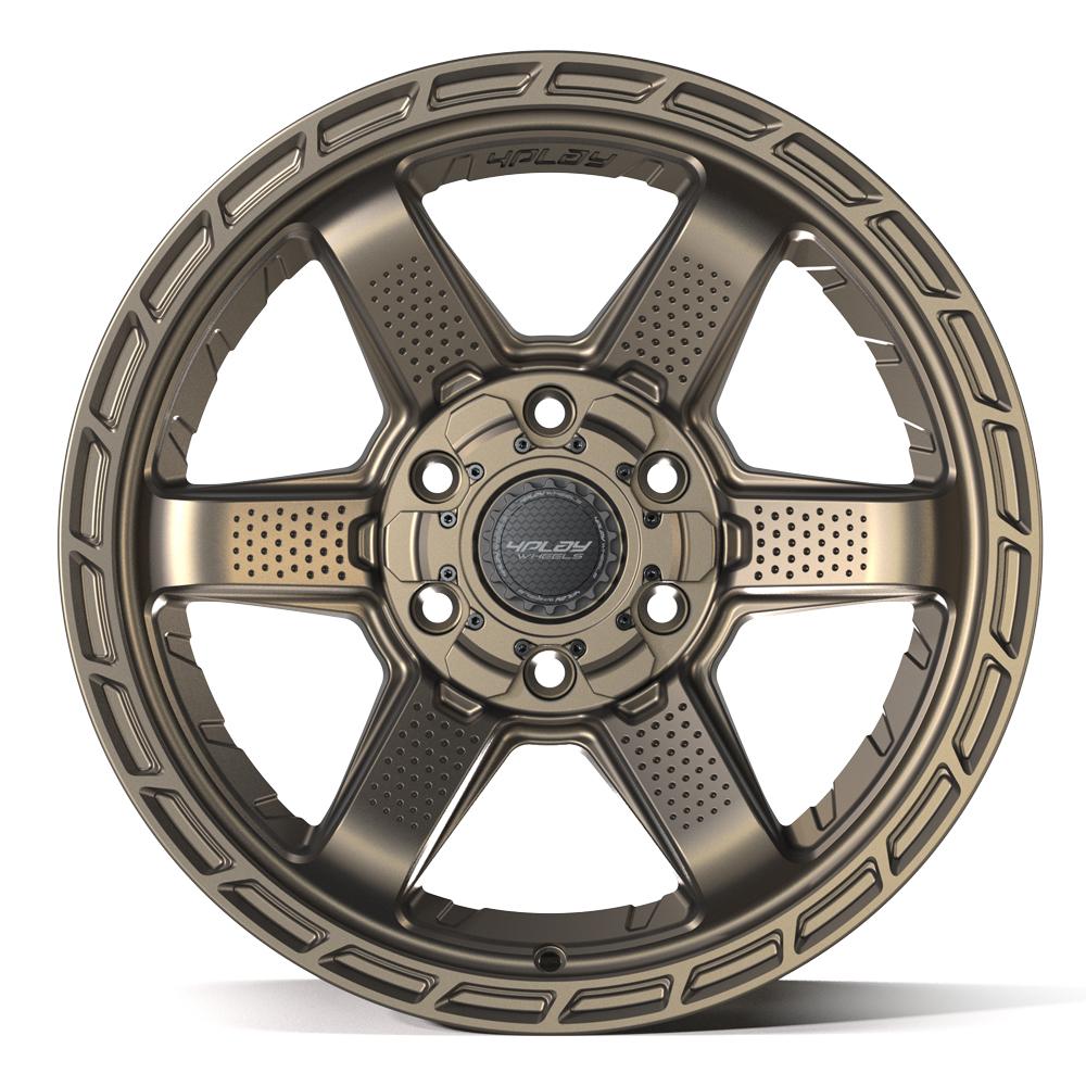 4Play 4PS63 Satin Bronze 18x9 -6 6x135|6x139.7mm 106.1mm - Wheelwiz