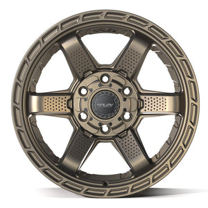 4Play 4PS63 Satin Bronze 18x9 -6 6x135|6x139.7mm 106.1mm - Wheelwiz