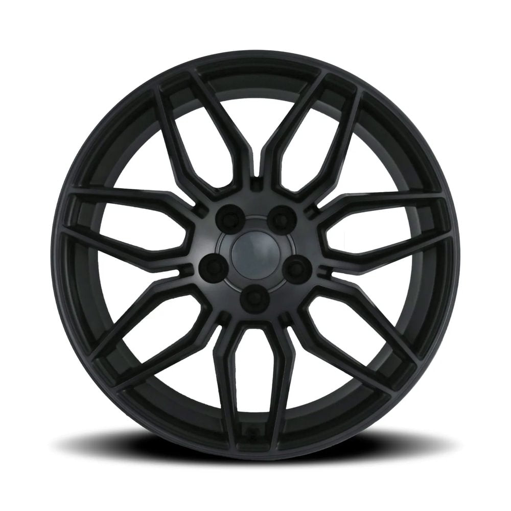 Factory Reproductions FR 401 Satin Titanium Grey Machine Face Wdark Clr 20x12 +59 5x120.65mm 70.3mm