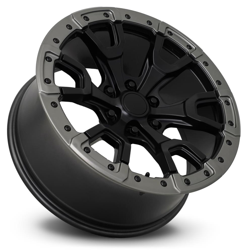 Factory Reproductions FR 99 Satin Black/Gray Ring 20x9 +20 6x139.7mm 93.1mm