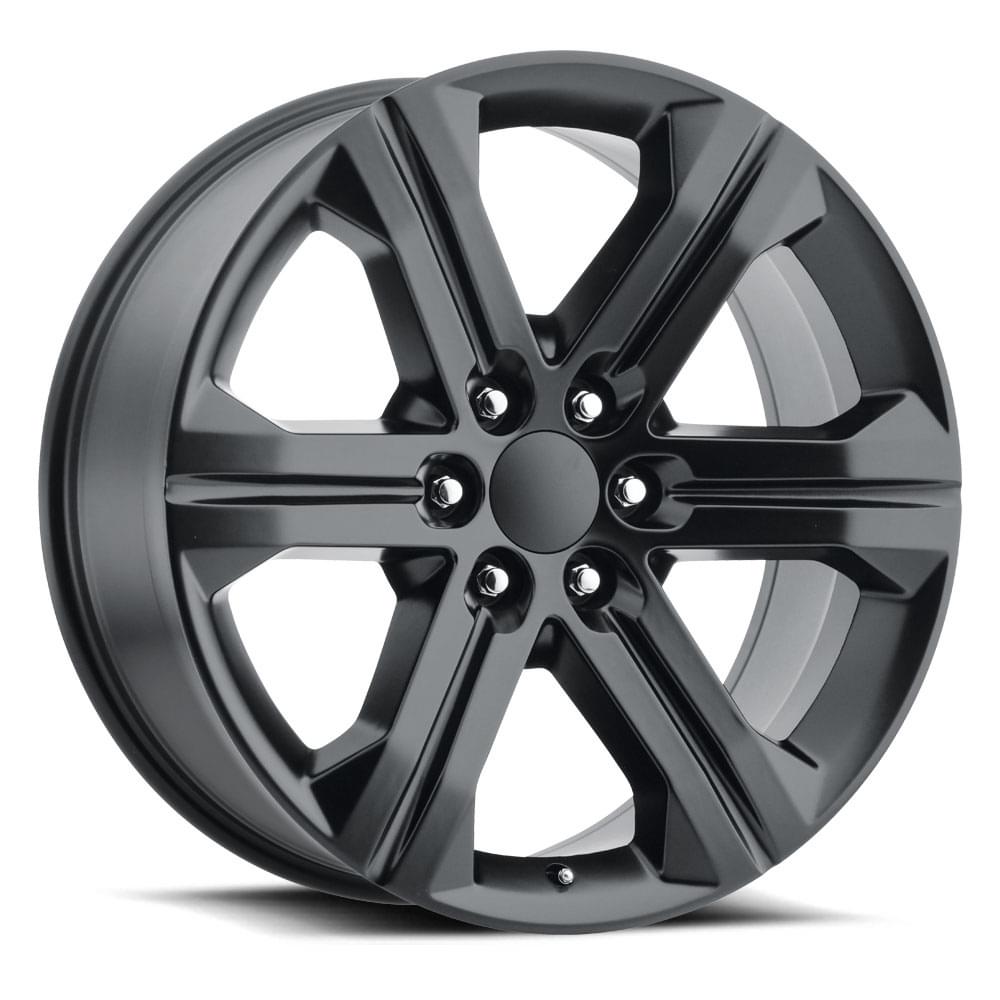 Factory Reproductions FR 47 Satin Black 22x9 +24 6x139.7mm 78.1mm