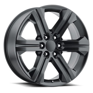 Factory Reproductions FR 47 Satin Black 22x9 +24 6x139.7mm 78.1mm