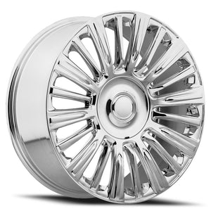 Factory Reproductions FR 91 Chrome 22x9 +28 6x139.7mm 78.1mm