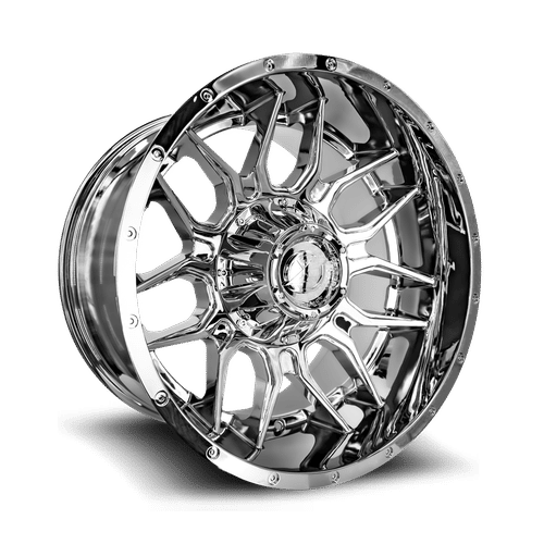 XF Off-Road XF 222 CHROME Chrome 20x12 -44 8x170|8x165.1mm 125.2mm - Wheelwiz