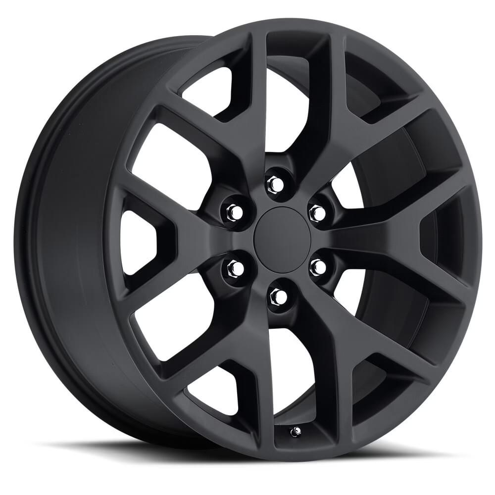 Factory Reproductions FR 44 Satin Black 20x9 +27 6x139.7mm 78.1mm