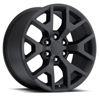 Factory Reproductions FR 44 Satin Black 20x9 +27 6x139.7mm 78.1mm