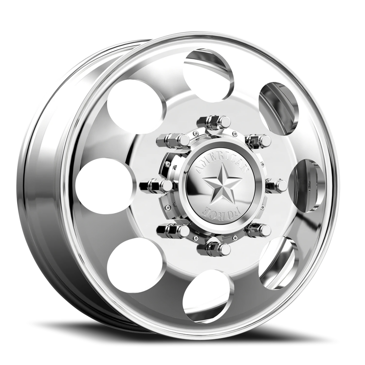 American Force 5 Holes DBO Polished 19.5x6.75 +141 8x210mm 154mm - Wheelwiz