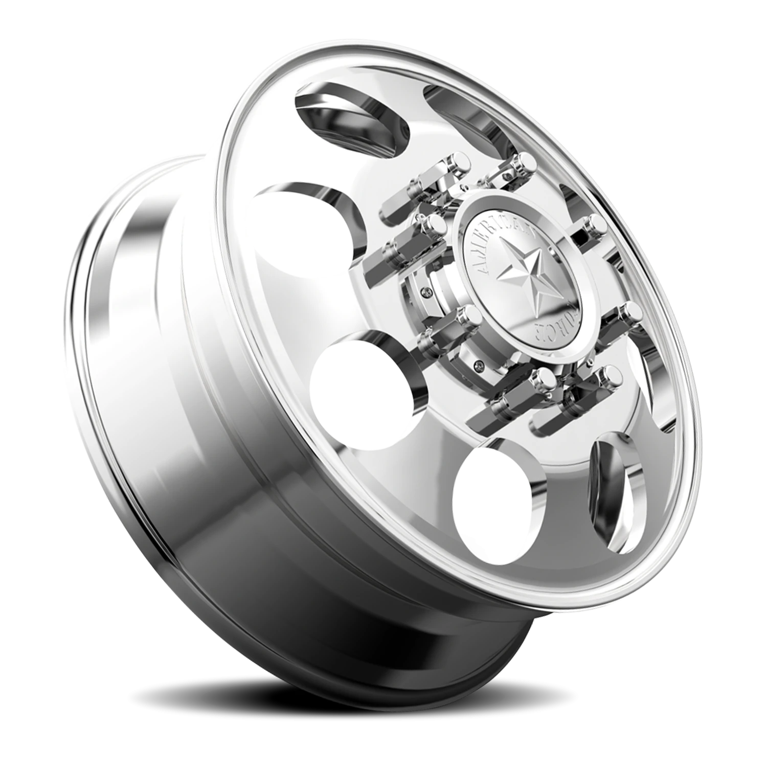 American Force 5 Holes DBO Polished 19.5x6.75 -123 8x200mm 142mm - Wheelwiz