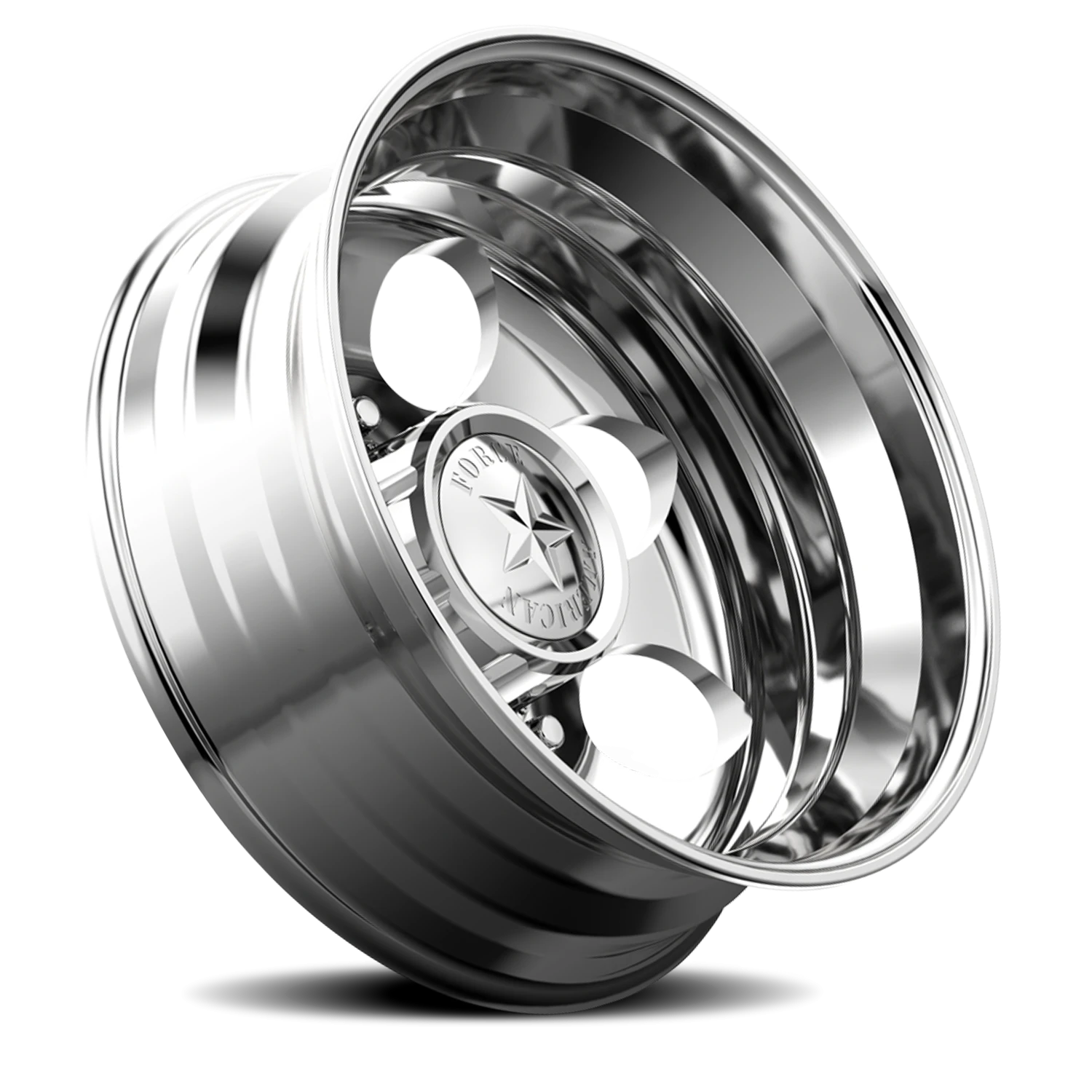 American Force 5 Holes DBO Polished 19.5x6.75 -123 8x200mm 142mm - Wheelwiz