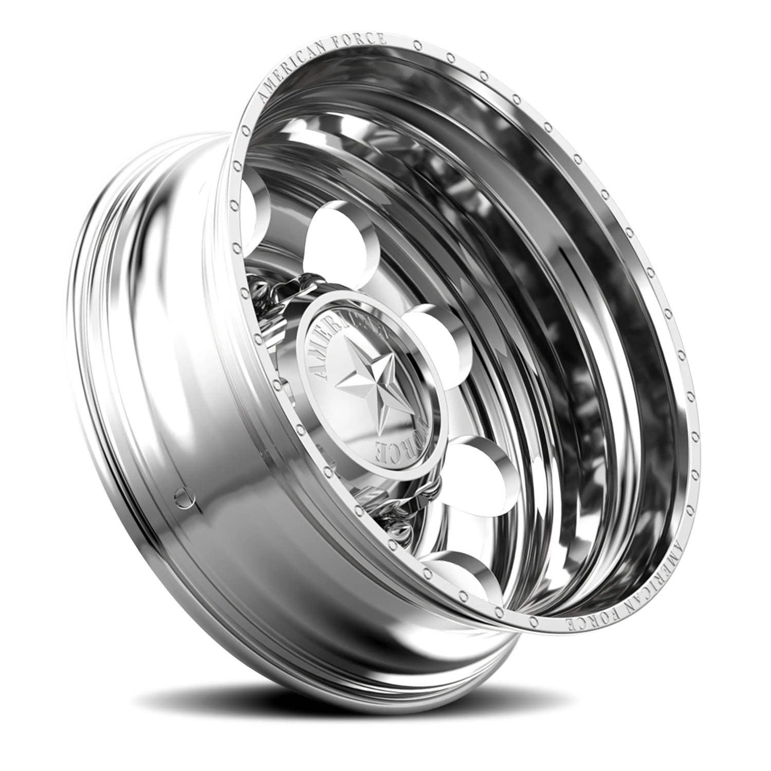 American Force 5 Holes DRW Polished 26x8.25 -130 10x225mm 170mm - Wheelwiz