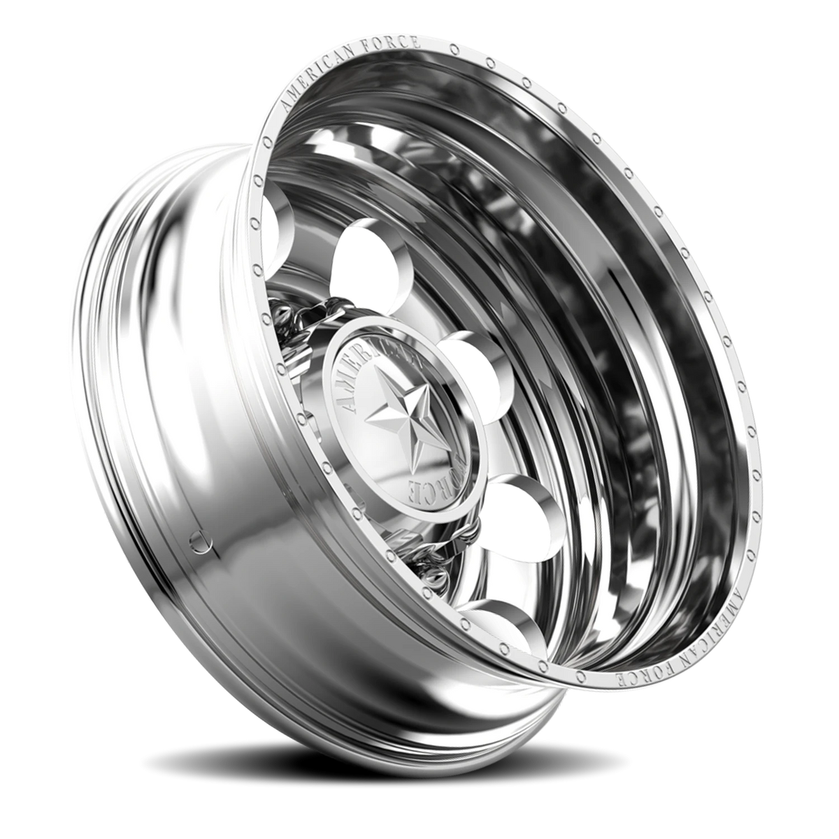 American Force 5 Holes DRW Polished 22x8.25 -145 8x225mm 170mm - Wheelwiz