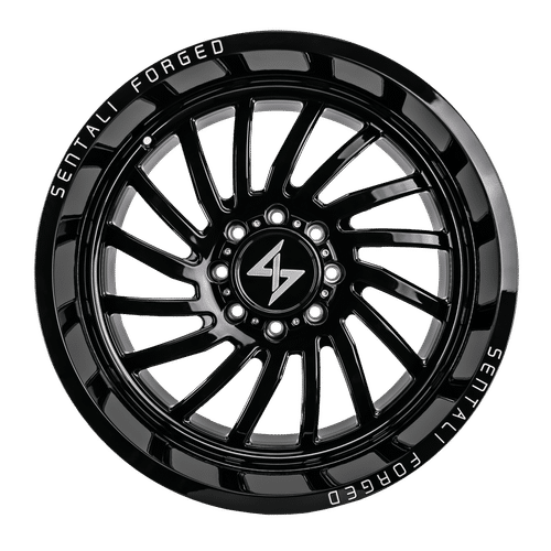 Sentali Forged SF-1 Gloss Black 24x12 -44 5x127mm 0mm - WheelWiz