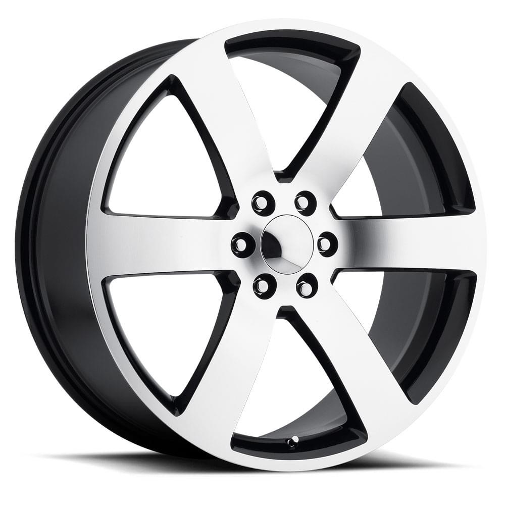 Factory Reproductions FR 32 Gloss Black Machine Face 22x9 +45 6x127mm 78.1mm