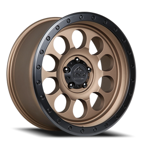 Lock Offroad 50CAL Matte Desert Bronze W/ Matte Black Ring 17x9 0 5x127mm 71.6mm