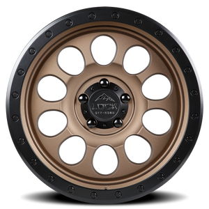 Lock Offroad 50CAL Matte Desert Bronze W/ Matte Black Ring 20x9 0 6x139.7mm 106.2mm
