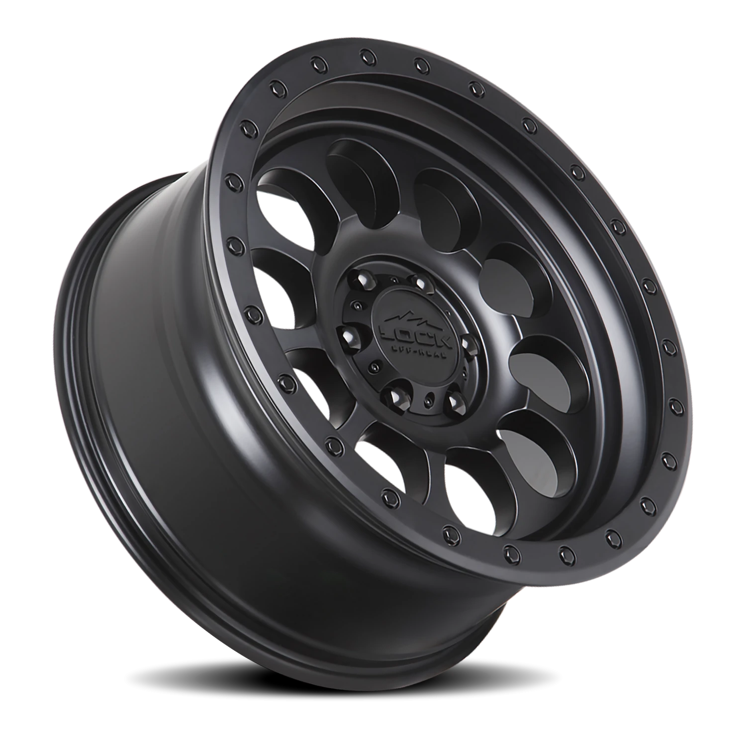 Lock Offroad 50CAL Matte Black W/ Matte Black Ring 20x9 0 6x139.7mm 106.2mm