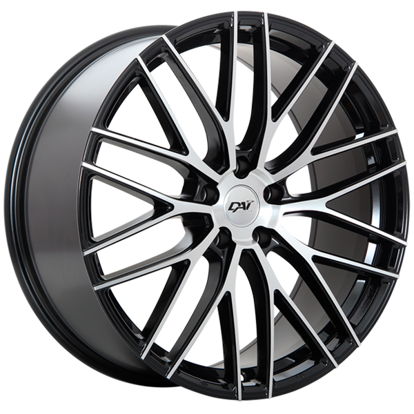 DAI RENNSPORT Gloss Black - Machined Face 18x8 +45 5x114.3mm 73.1mm - WheelWiz
