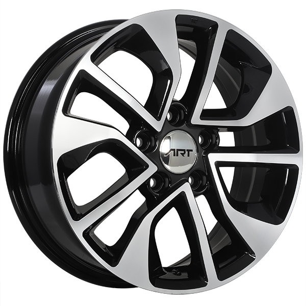 ART Replica REPLICA 138 Gloss Black - Machined Face 16x6.5 +45 5x114.3mm 64.1mm - WheelWiz