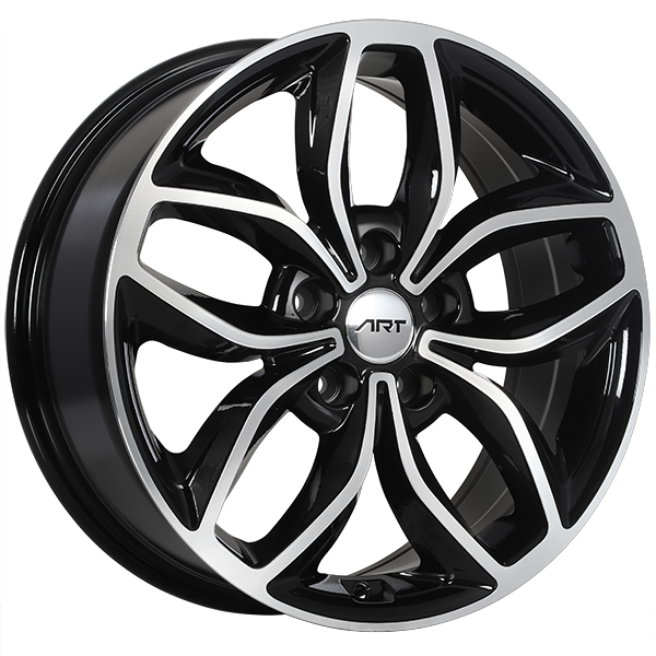 ART Replica REPLICA 143 Gloss Black - Machined Face 17x7 +45 5x114.3mm 67.1mm - Wheelwiz