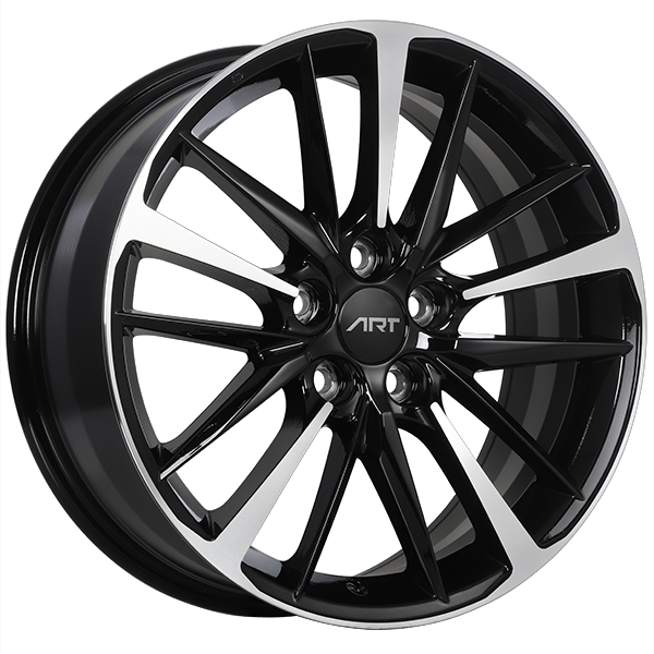 ART Replica REPLICA 155 Gloss Black - Machined Face 17x7 +40 5x114.3mm 60.1mm - WheelWiz