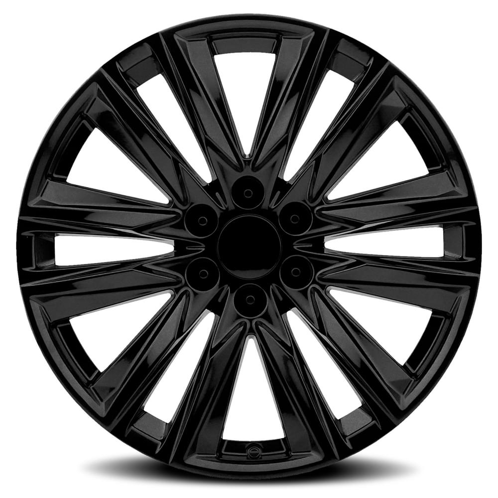 Factory Reproductions FR 90 Gloss Black 22x9 +28 6x139.7mm 78.1mm