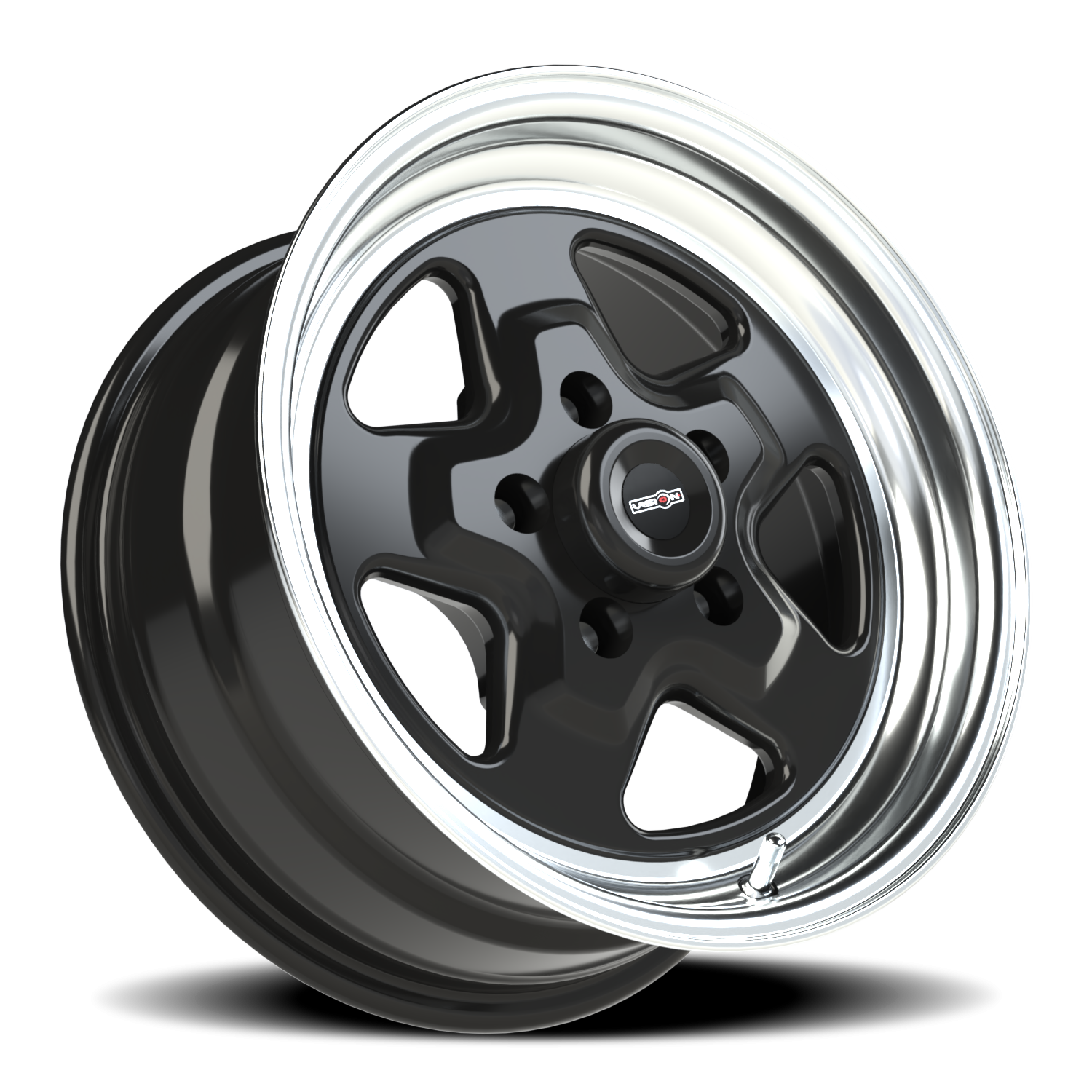 Vision Wheel 521H Gloss Black Machined Lip 15x7 0 5x114.3mm 83.1mm - Wheelwiz