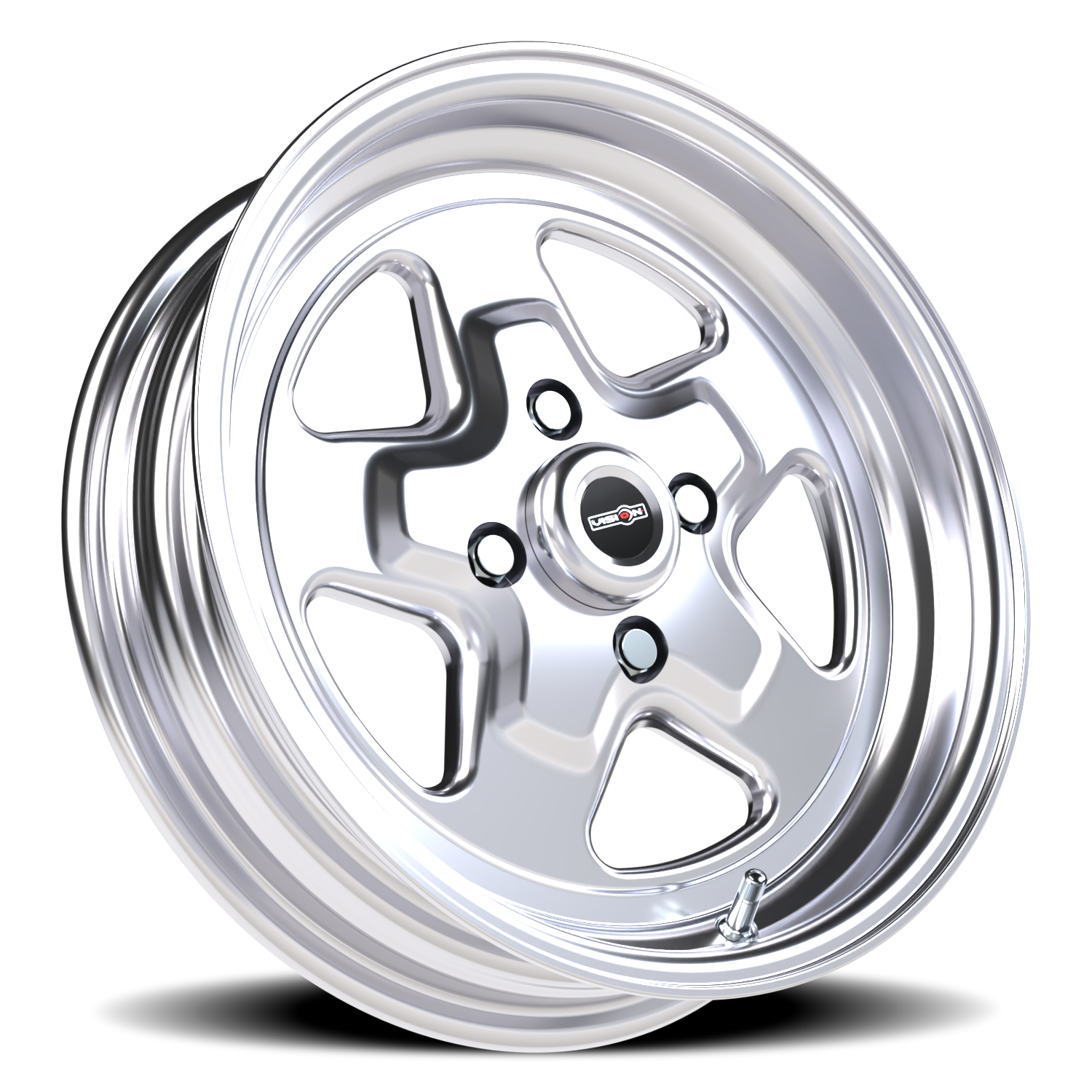 Vision Wheel 521 Polished 15x4 -19 4x108mm 72.6mm - Wheelwiz
