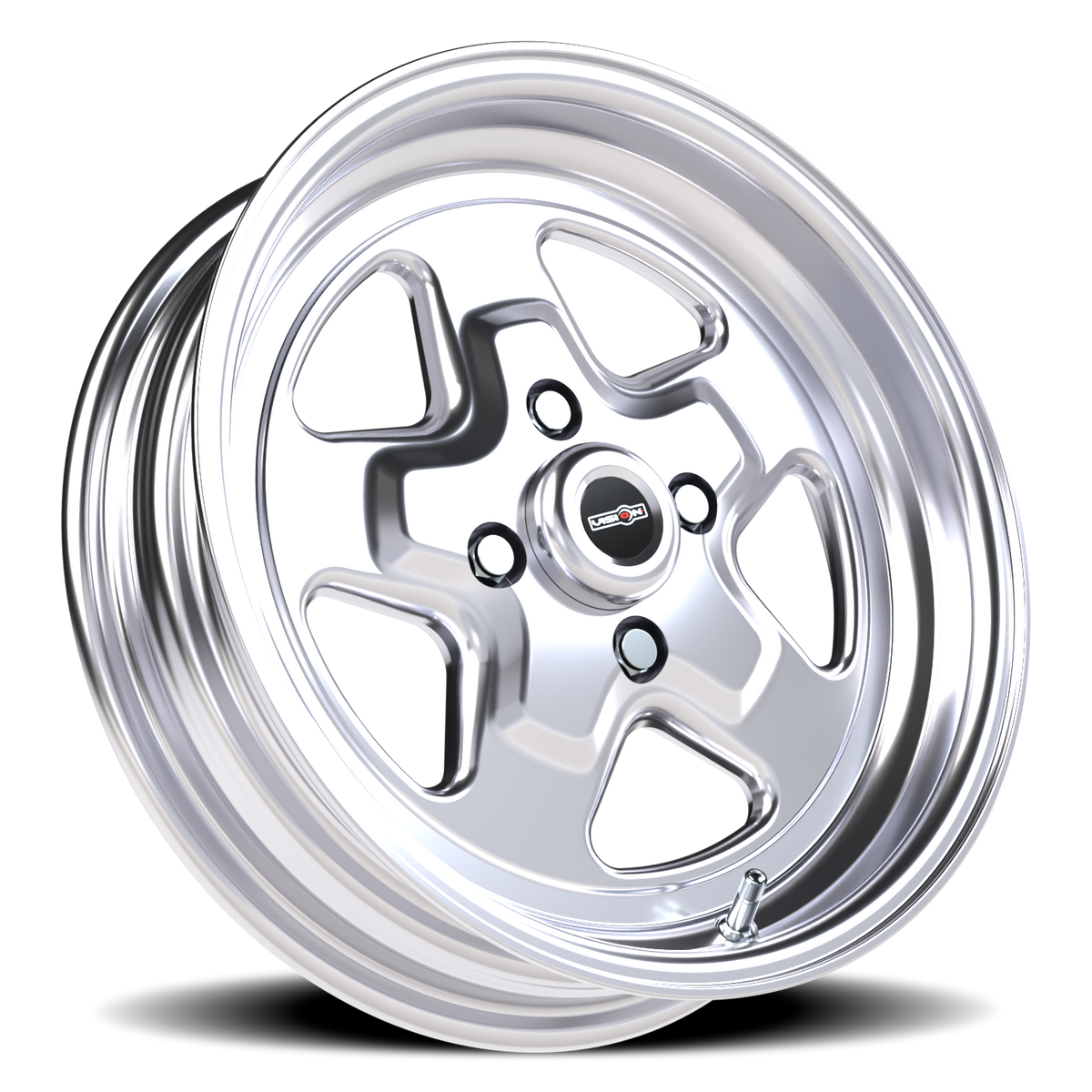 Vision Wheel 521H Polished 15x4 -19 4x108mm 72.6mm - Wheelwiz