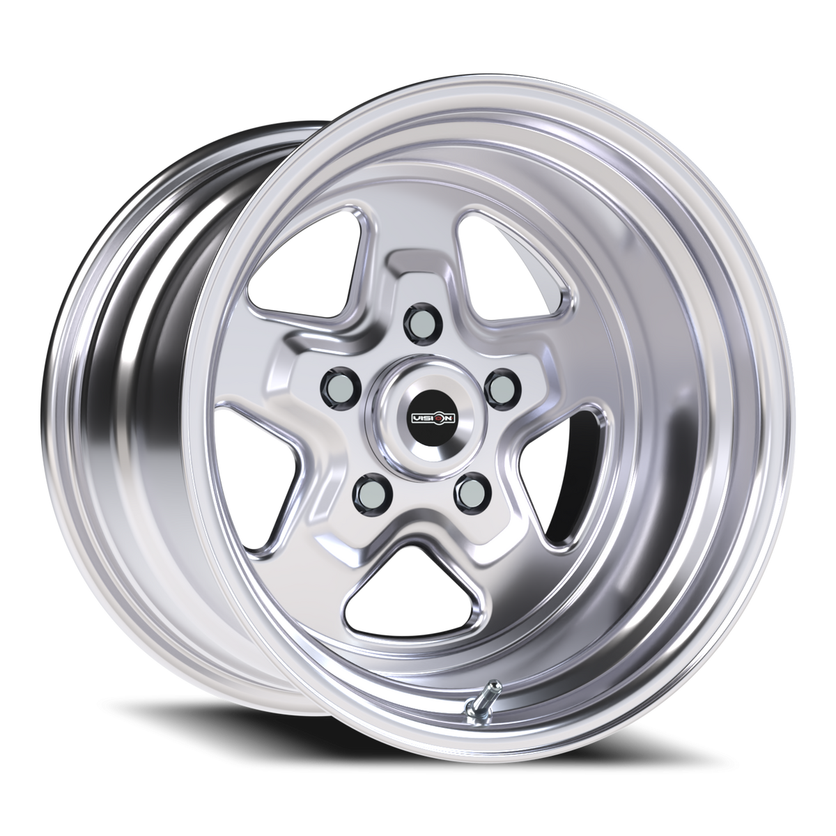 Vision Wheel 521H Polished 15x10 -25 5x120.65mm 83.1mm - Wheelwiz