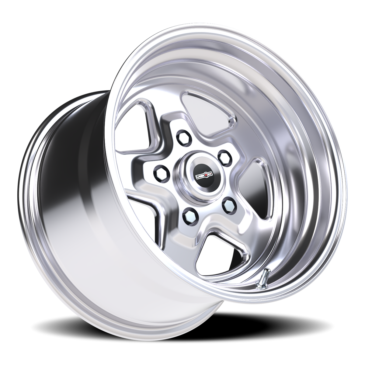 Vision Wheel 521H Polished 15x10 0 5x127mm 83.1mm - Wheelwiz