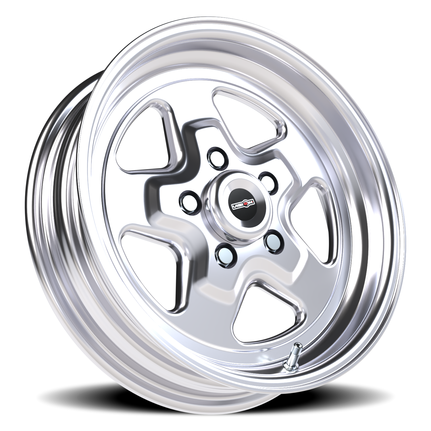 Vision Wheel 521H Polished 15x4 -19 5x114.3mm 83.1mm - Wheelwiz