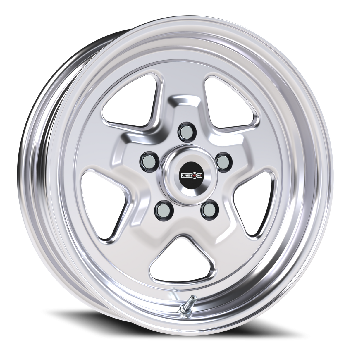 Vision Wheel 521H Polished 15x4 -19 5x127mm 83.1mm - Wheelwiz