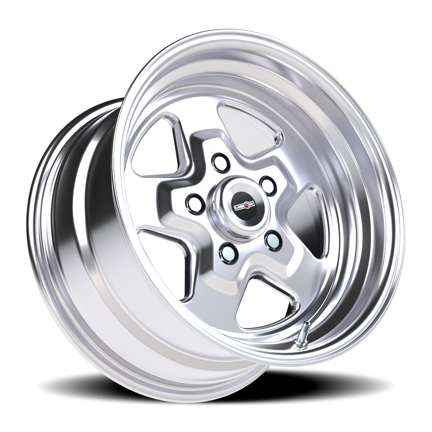 Vision Wheel 521H Polished 15x8 0 5x114.3mm 83.1mm - Wheelwiz