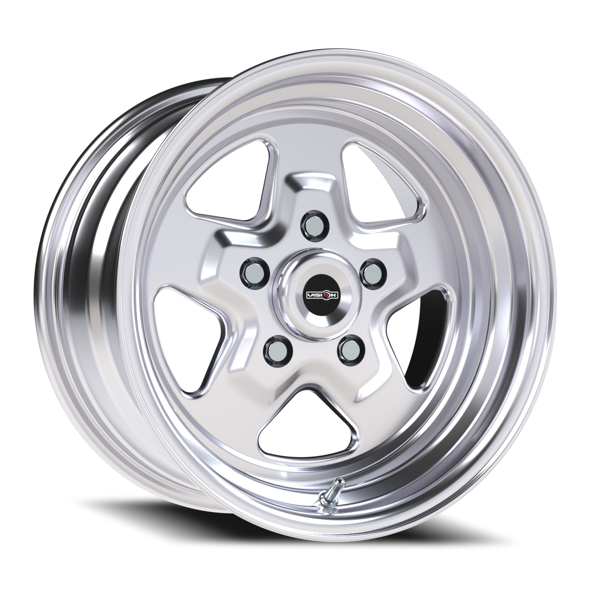 Vision Wheel 521H Polished 15x8 0 5x127mm 83.1mm - Wheelwiz