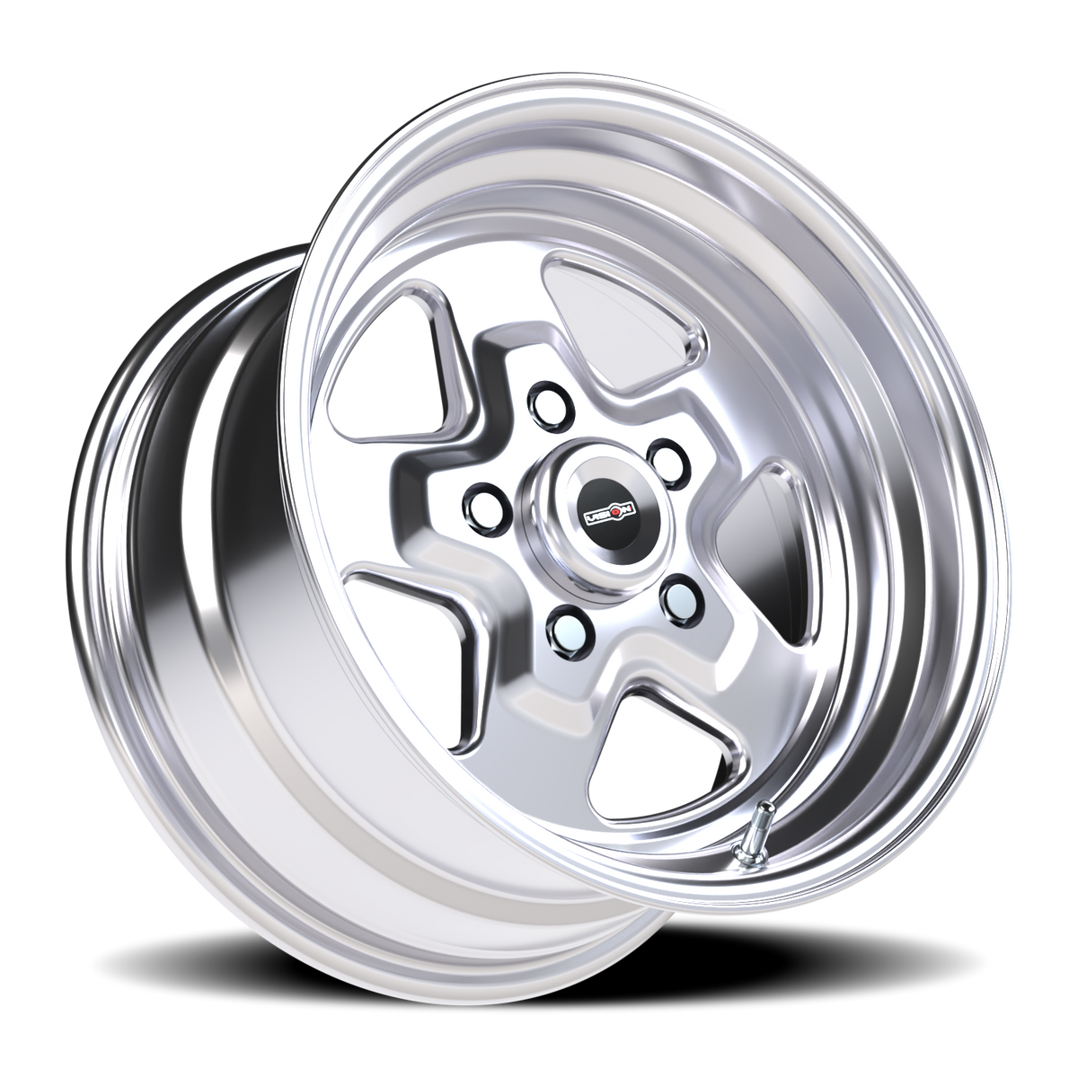 Vision Wheel 521H Polished 15x8 0 5x127mm 83.1mm - Wheelwiz