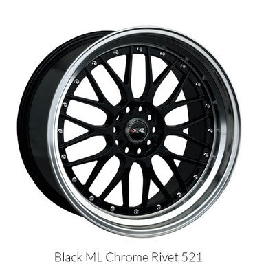 XXR Wheels XXR 521 Black / Ml 17x7 +38 5x100|5x114.3mm 73.1mm