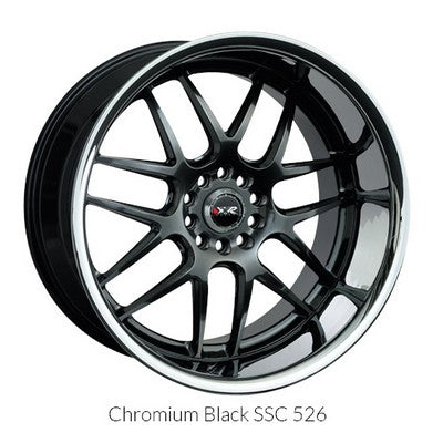 XXR Wheels XXR 526 Chromium Black / Ssc 20x10.5 +35 5x114.3|5x120mm 73.1mm - Wheelwiz