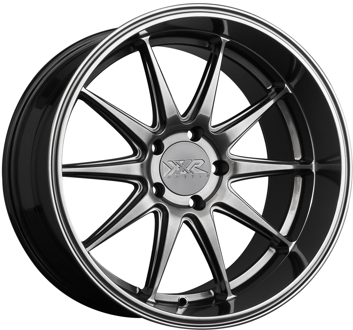 XXR Wheels 527D Chromium Black 18x9 +35 5x108 73.1mm - Wheelwiz