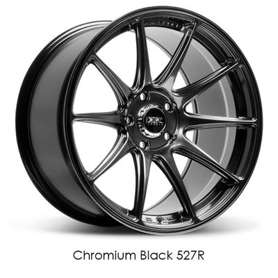XXR Wheels XXR 527R Chromium Black 18x10 +35 5x114.3mm 73.1mm