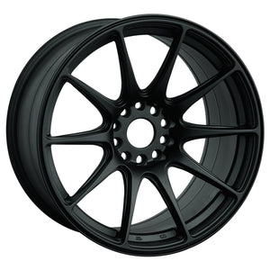 XXR Wheels 527 Flat Black 17x7.5 +40 5x100|5x114.3 73.1mm - Wheelwiz