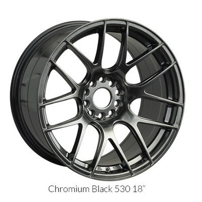 XXR Wheels XXR 530 Chromium Black 15x8 +20 4x100|4x114.3mm 73.1mm - Wheelwiz