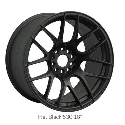 XXR Wheels XXR 530 Flat Black 17x7 +35 5x100|5x114.3mm 73.1mm - Wheelwiz