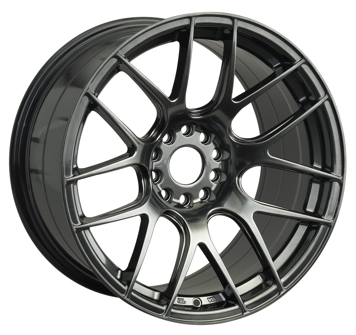 XXR Wheels 530 Chromium Black 17x8.25 +25 4x100|4x114.3 73.1mm - Wheelwiz