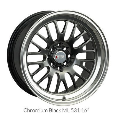 XXR Wheels XXR 531 Chromium Black / Ml 18x8.5 +35 5x112|5x120mm 72.56mm - Wheelwiz
