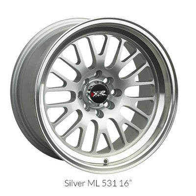 XXR Wheels XXR 531 Hyper Silver / Ml 15x8 0 4x100|4x114.3mm 73.1mm - Wheelwiz