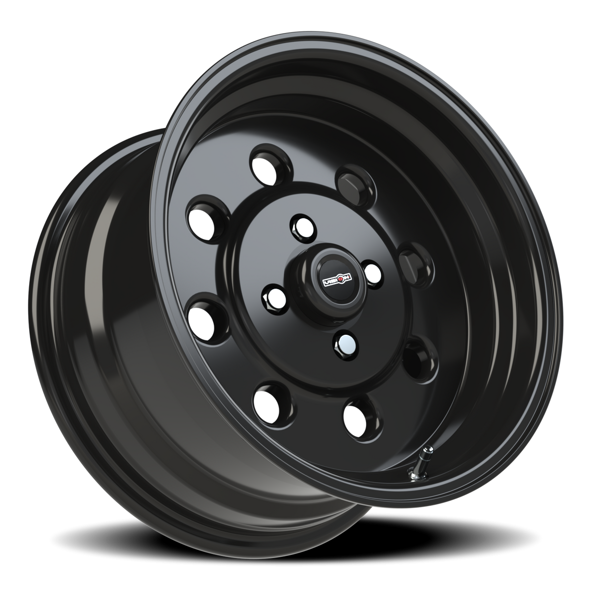 Vision Wheel 531 Gloss Black 15x8 +27 4x108mm 72.6mm - Wheelwiz