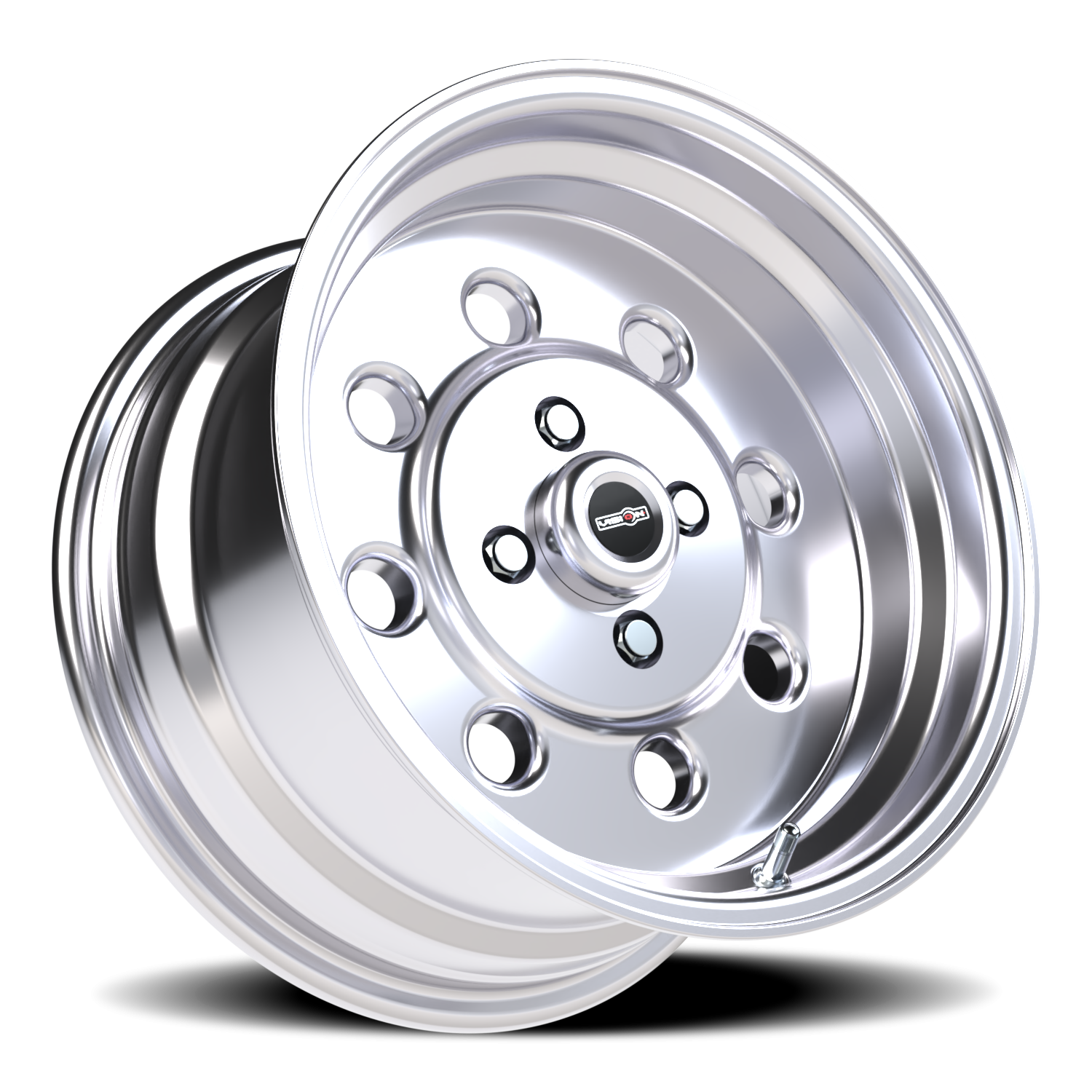 Vision Wheel 531 Polished 15x8 +27 4x108mm 72.6mm - Wheelwiz
